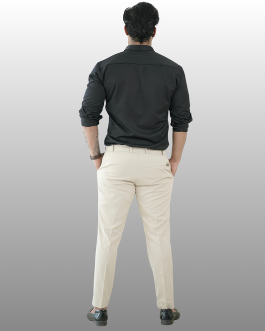 BEIGE FORMAL TROUSER