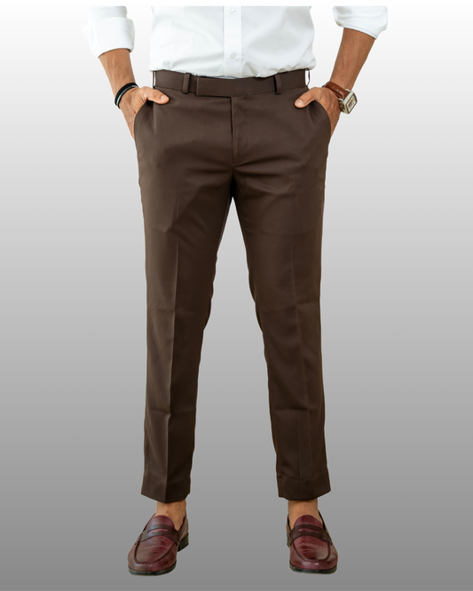 BRWON FORMAL TROUSER