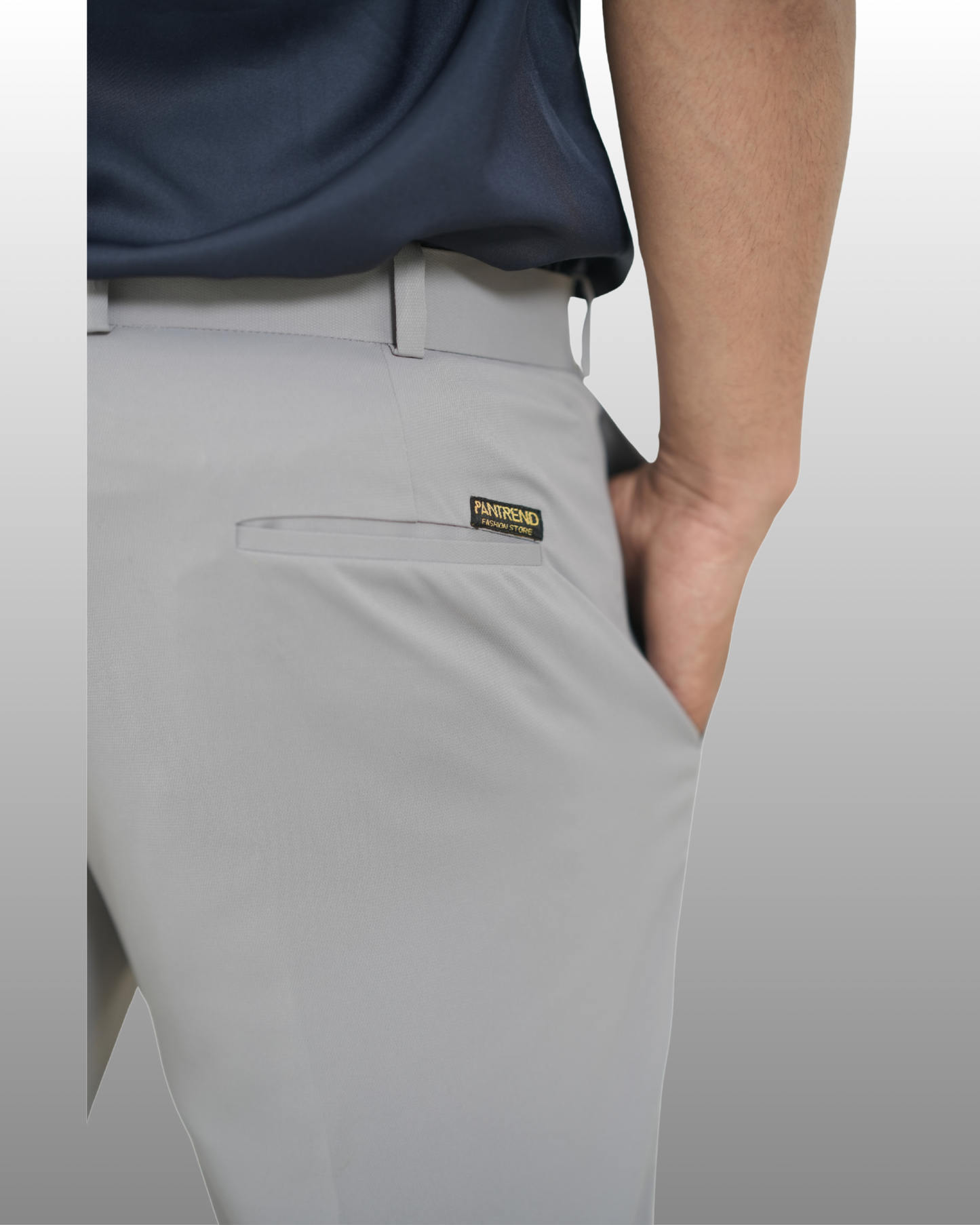 L GREY FORMAL TROUSER