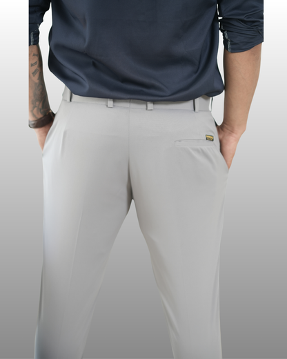 L GREY FORMAL TROUSER