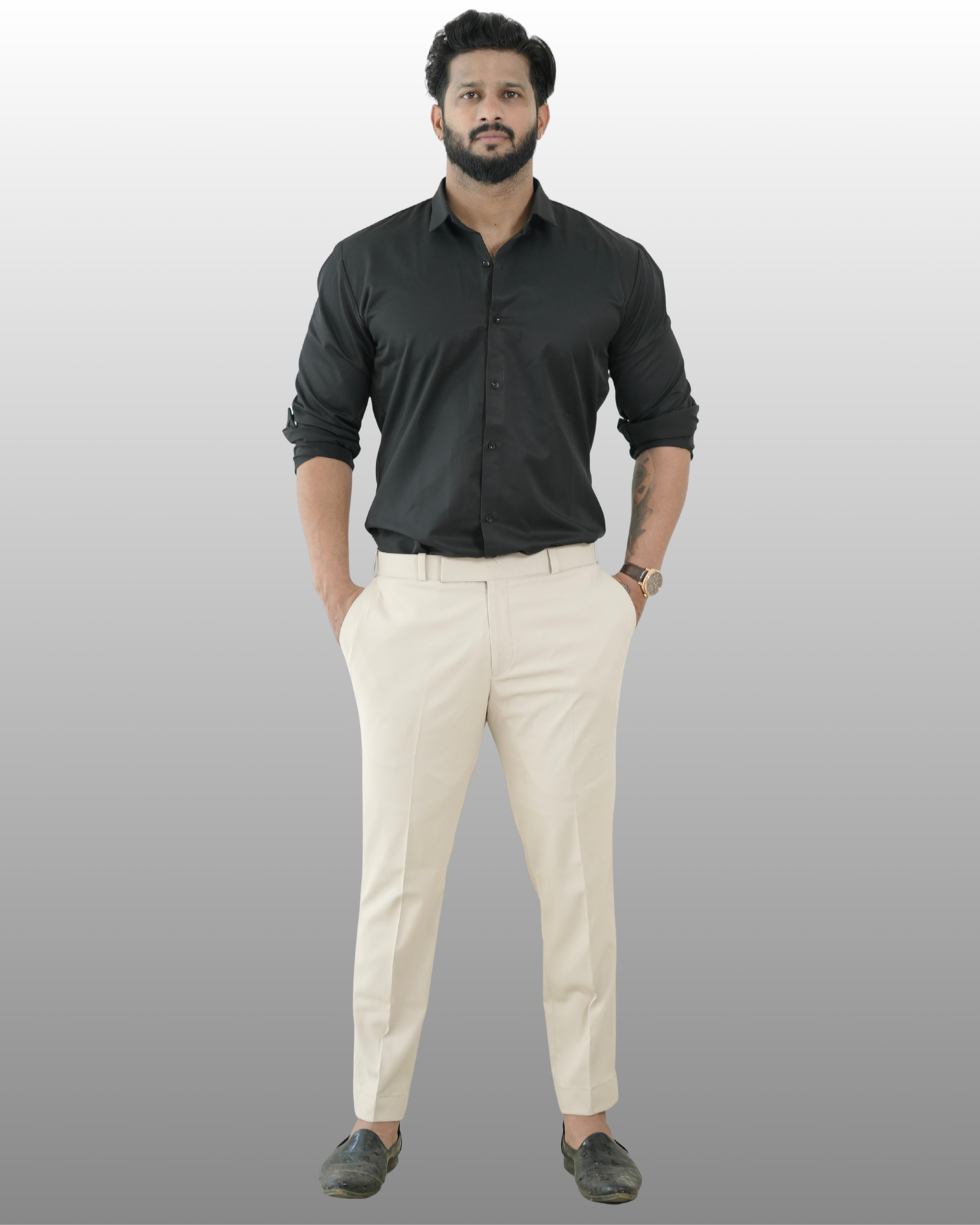 BEIGE FORMAL TROUSER