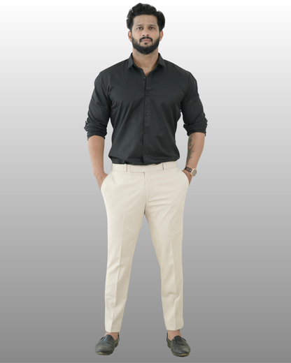 BEIGE FORMAL TROUSER